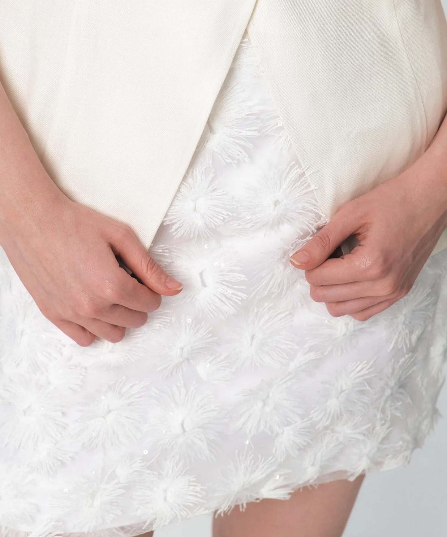 flower Lace Mini Skirt