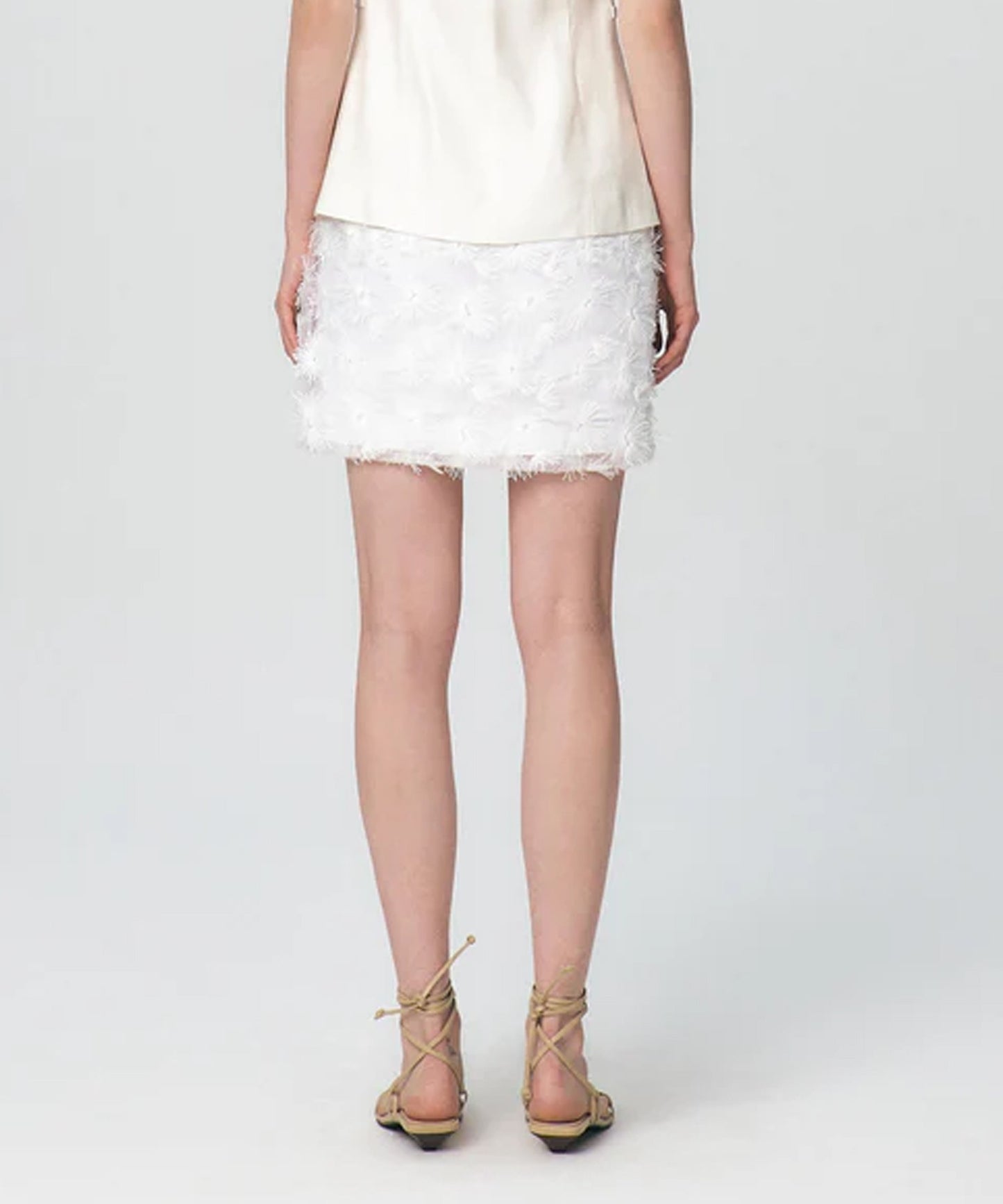 flower Lace Mini Skirt