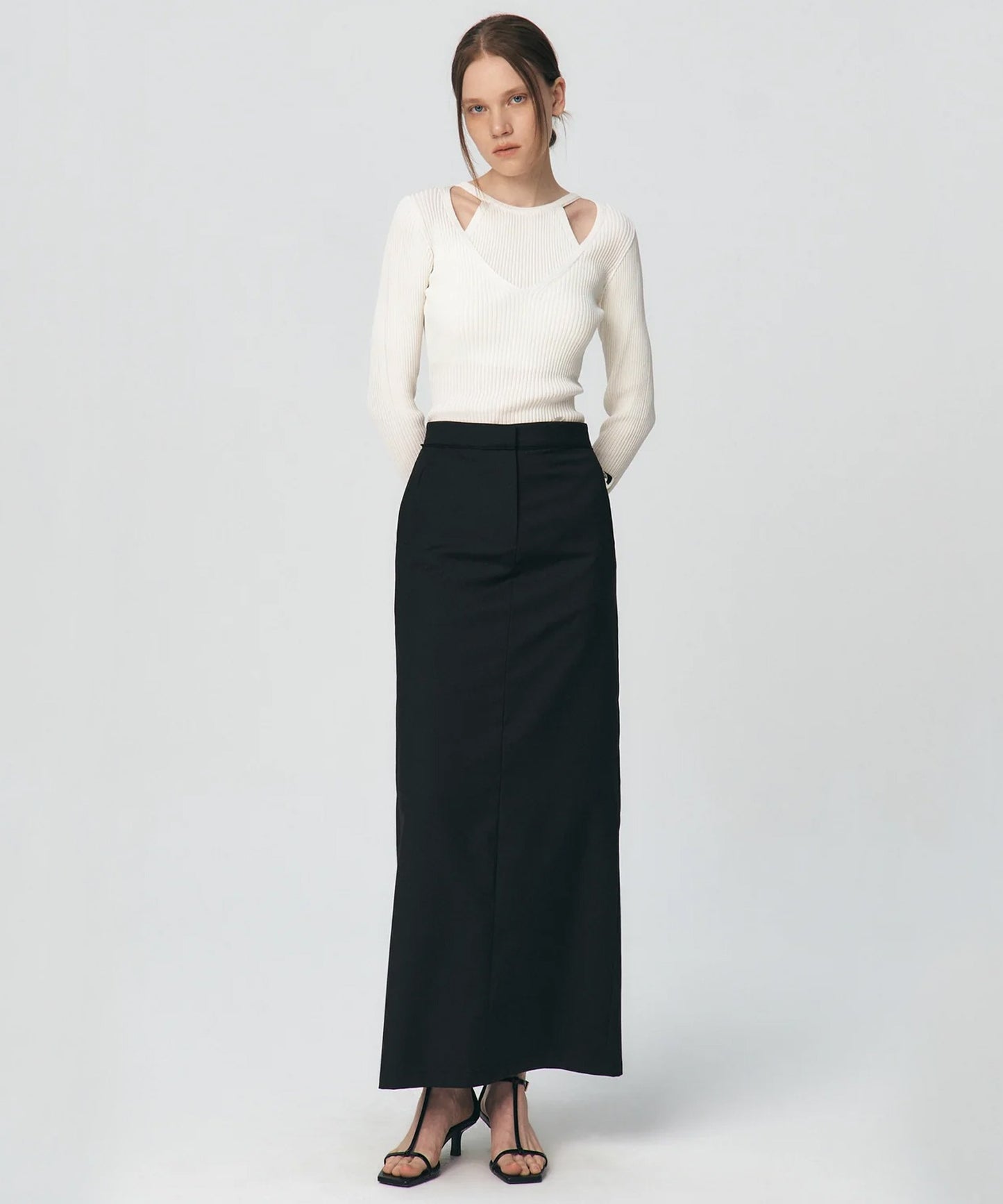 Fringe Wasit H-line Skirt