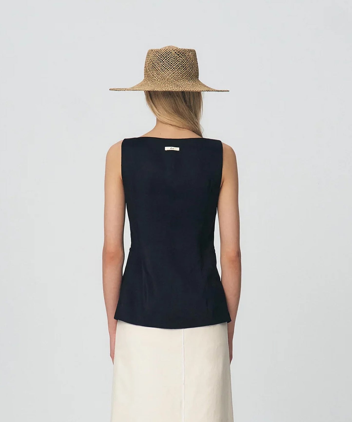 KUME/クメ Linen Boat-neck Vest ベスト