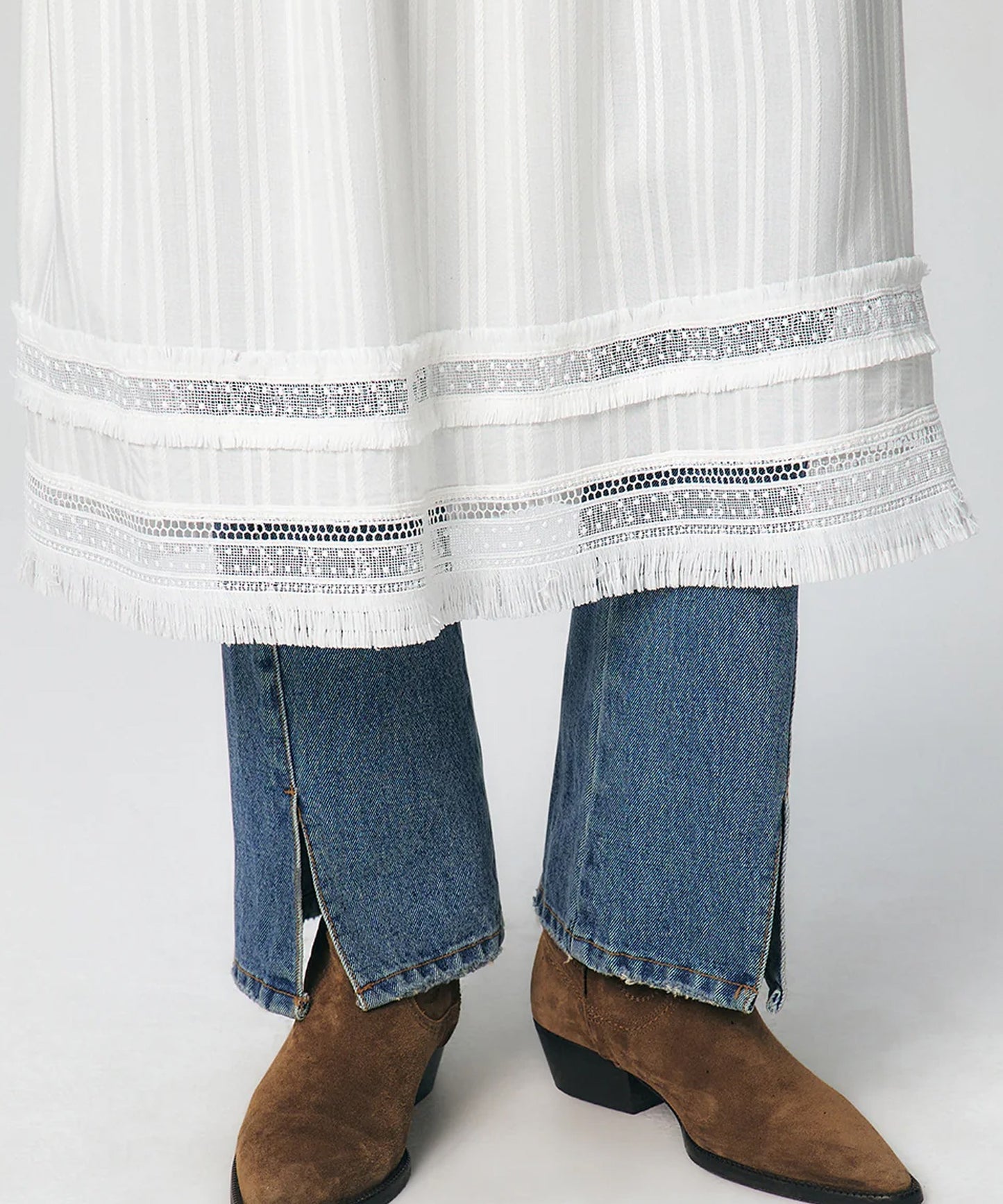 Pleated Ruffle Sleeveless Long Dress
