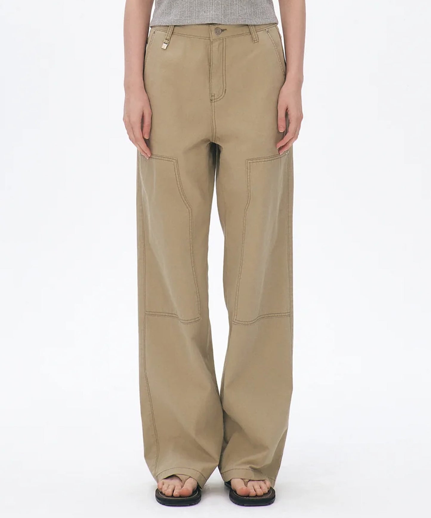 KUME/クメ Semi Wide Cargo Work Denim Pants デニム