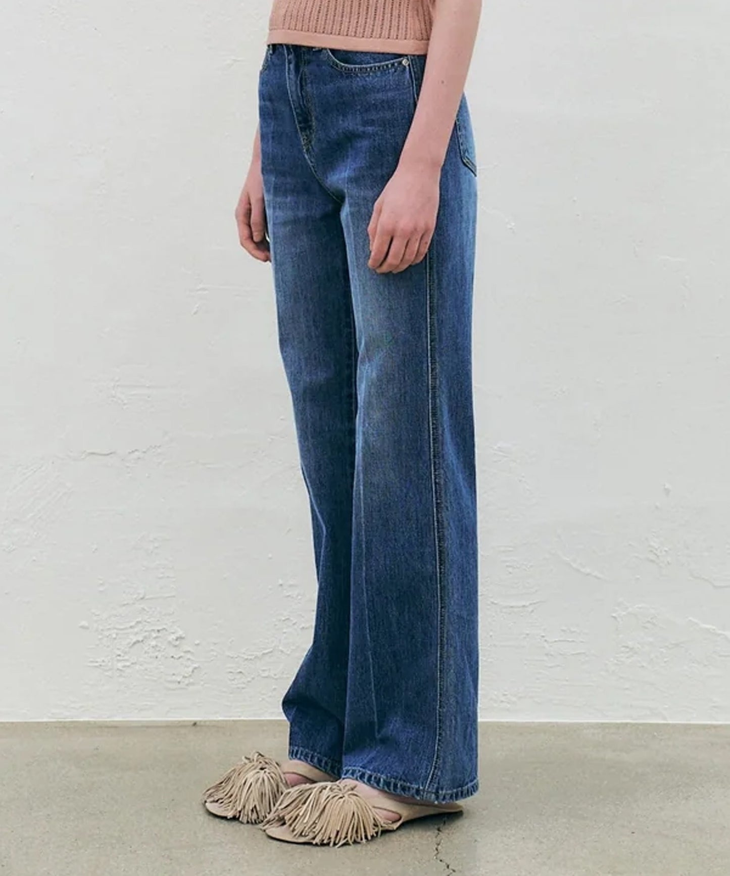 KUME/クメ Washed Bootcut Denim Pants ブーツカット デニム