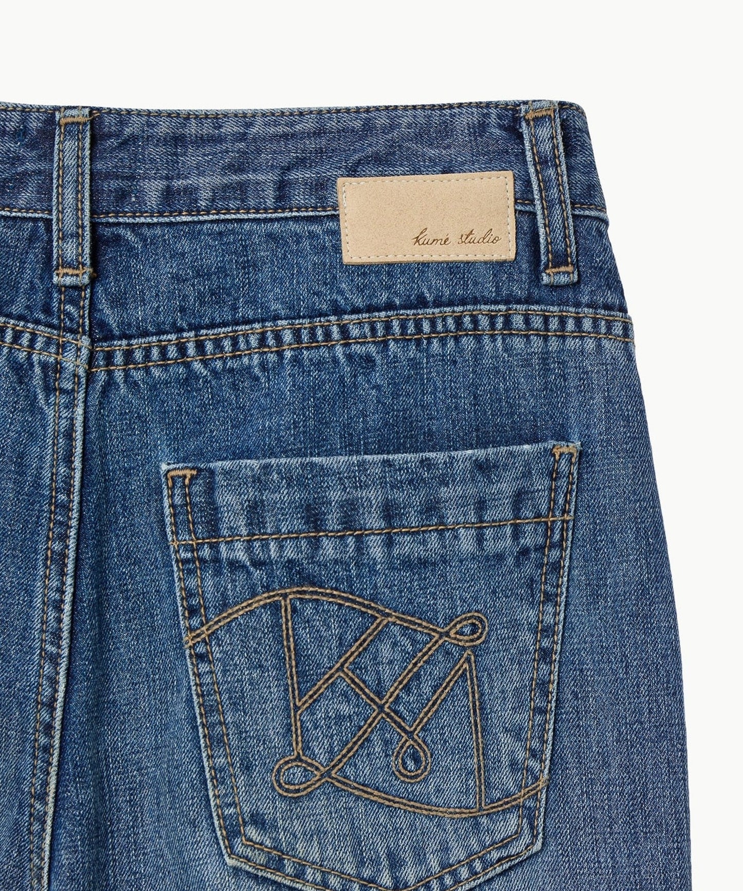 KUME/クメ Washed Bootcut Denim Pants ブーツカット デニム