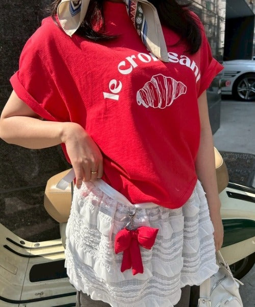 ipugo/イプゴ クロワッサンロゴトップス