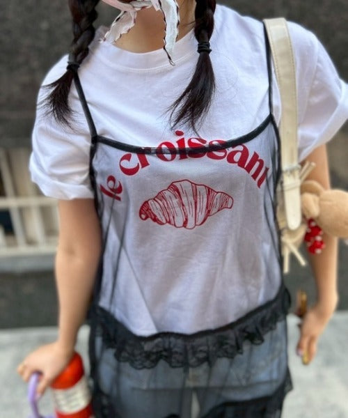 ipugo/イプゴ クロワッサンロゴトップス