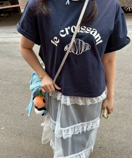 ipugo/イプゴ クロワッサンロゴトップス