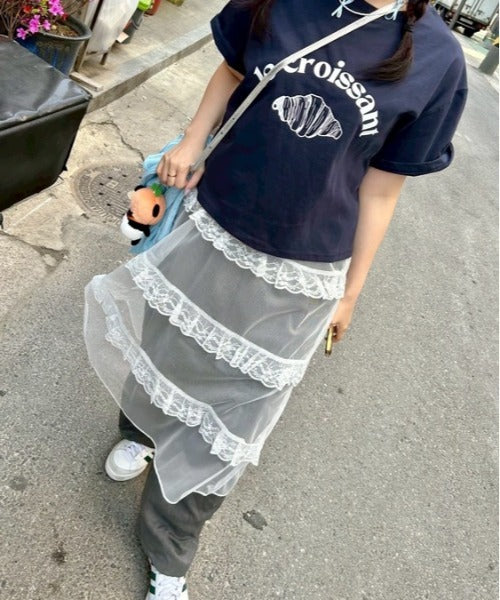 ipugo/イプゴ クロワッサンロゴトップス