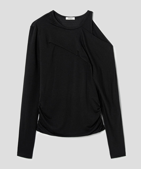 anggae/アンゲ PETAL OFF SHOULDER T-SHIRT カットソー