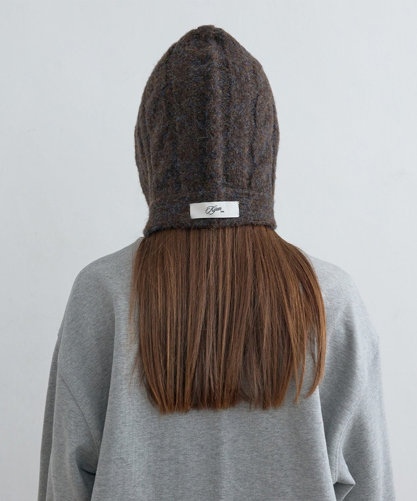 Cable Knit Balaclava ウール モヘア風ニットバラクラバ