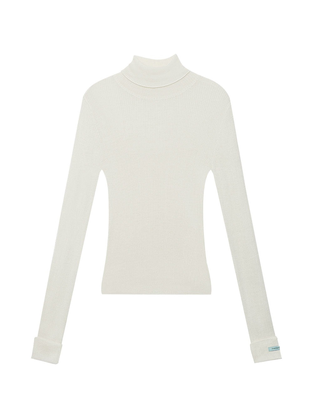 Roll-neck cashmere-blend sweater