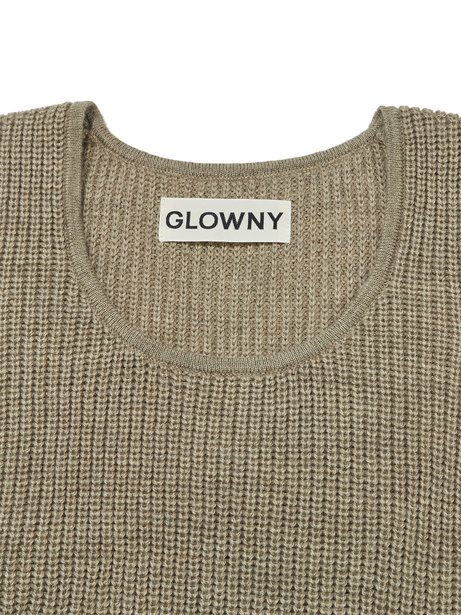 GLOWNY/グロウニー SAHARA DAMAGED WOOL KNIT TOP SET ニット