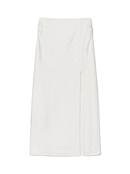 DEVON EYELET LONG SKIRT