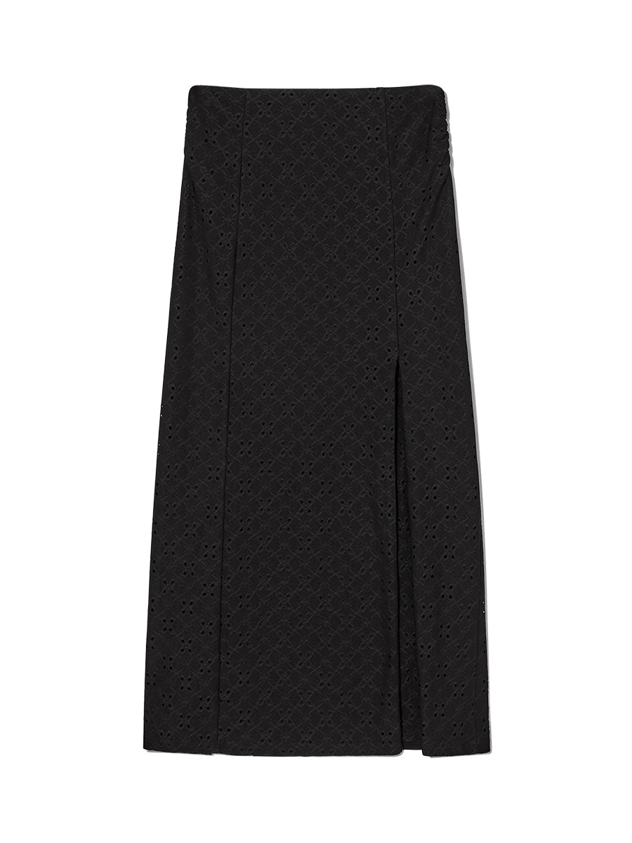 DEVON EYELET LONG SKIRT