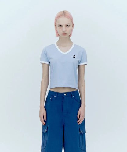 V-NECK RINGER T-SHIRT