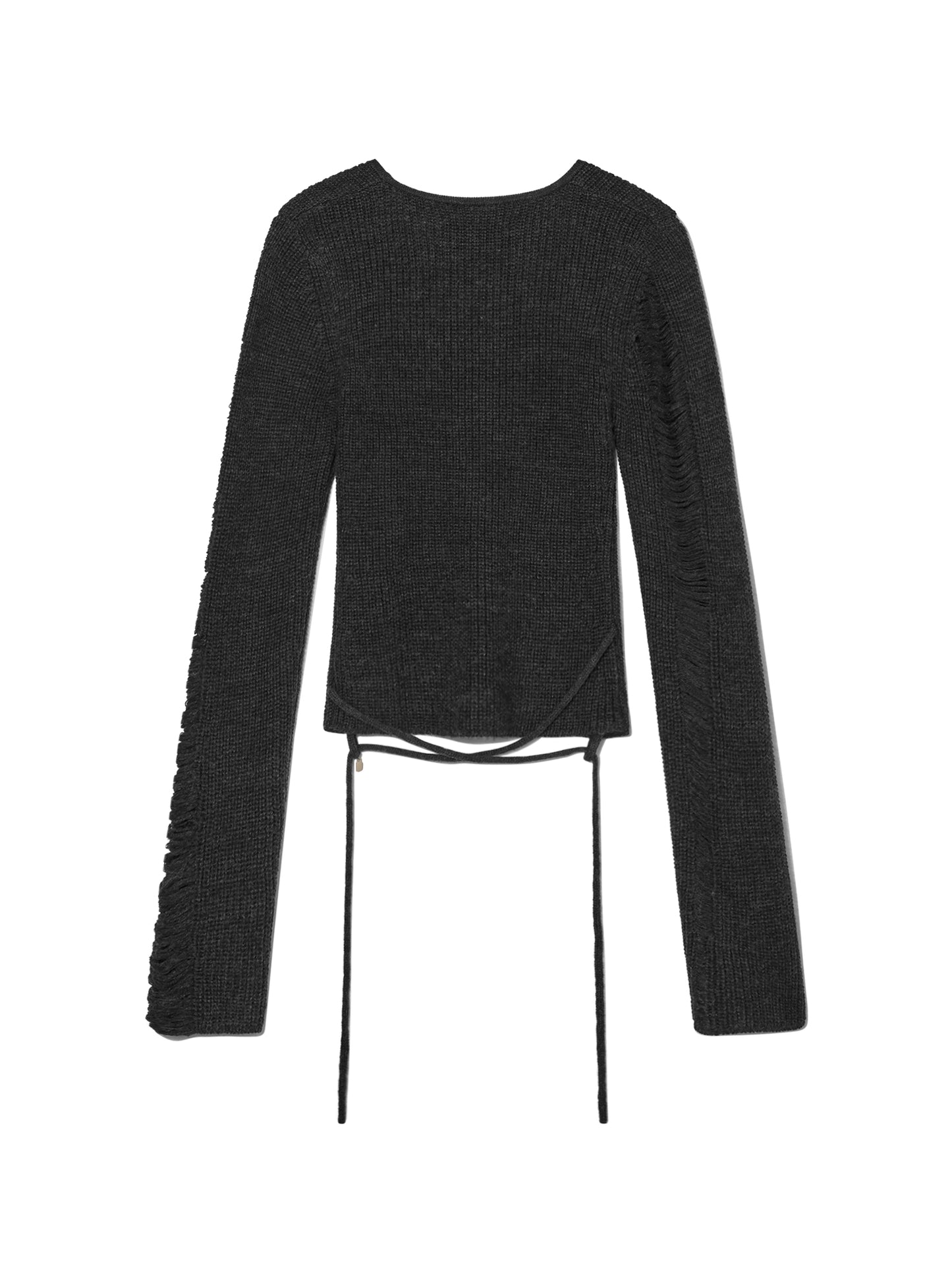 SAHARA DAMAGED WOOL KNIT TOP SET