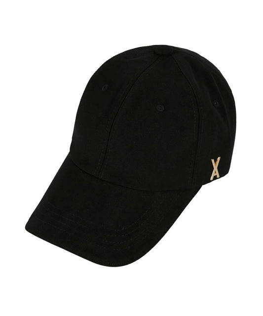 Gold stud over fit ball cap