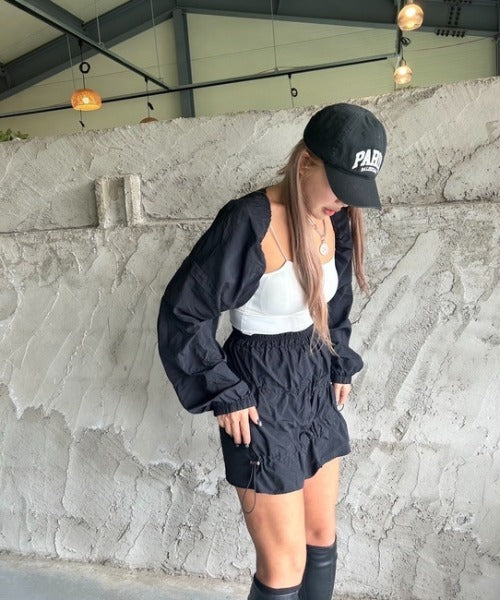 シャカシャカボレロスカートセットアップ