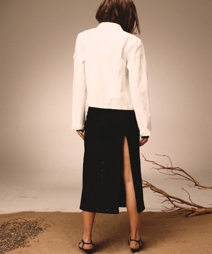 DEVON EYELET LONG SKIRT