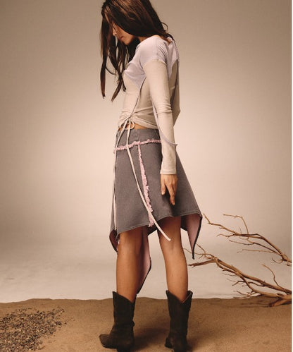 BONES GRUNGY DENIM SKIRT