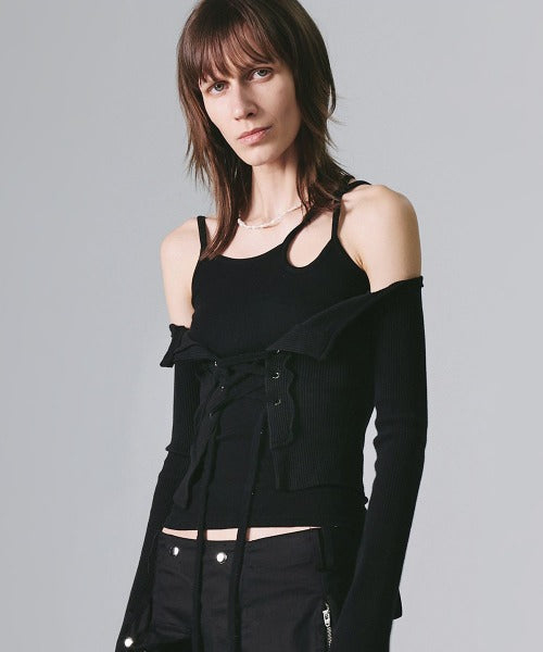 2-PIECE BUSTIER CARDIGAN