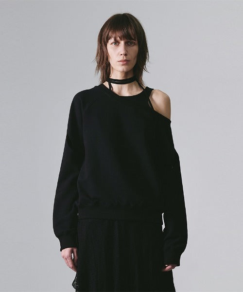 SLIT LAYERED SWEAT SHIRT