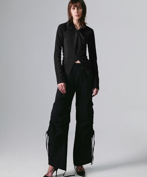LAYERED WAIST BONDED PANTS