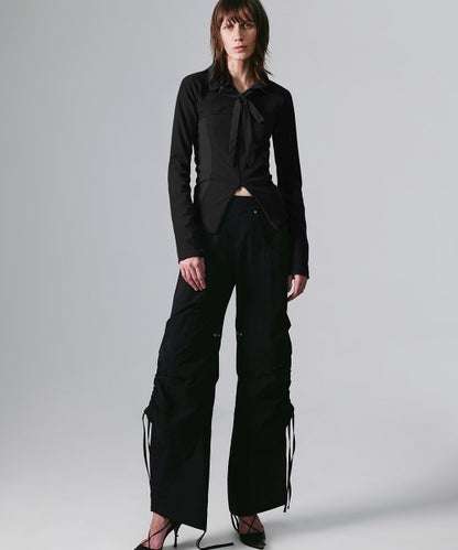 LAYERED WAIST BONDED PANTS