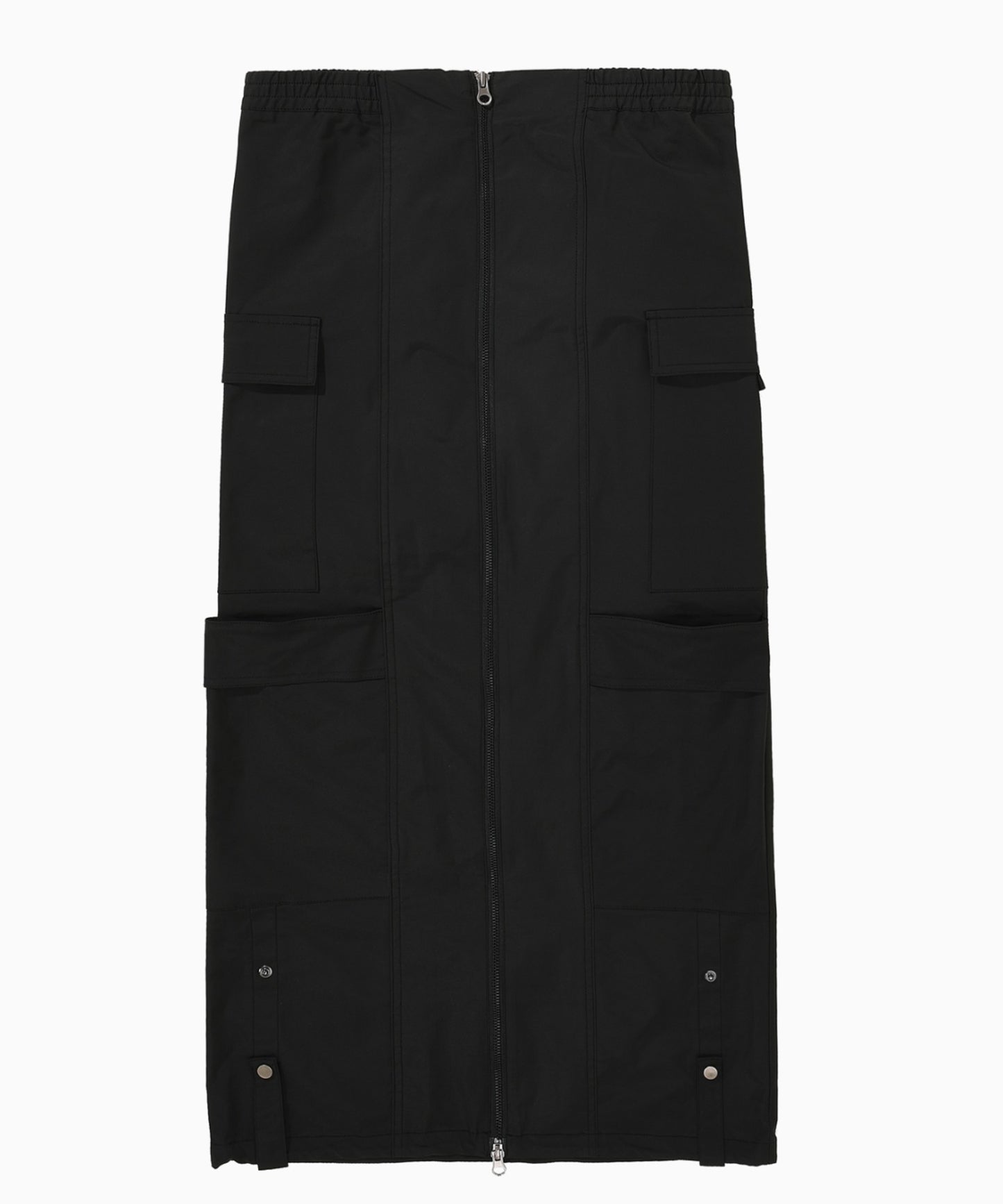 ZIP-UP POCKET LONG SKIRT