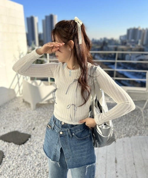リボンリブニット