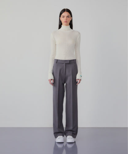 Roll-neck cashmere-blend sweater