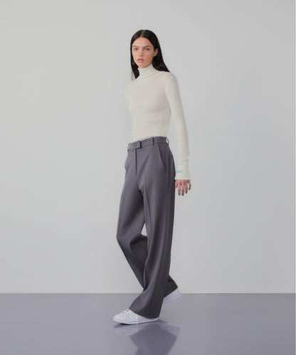 Roll-neck cashmere-blend sweater