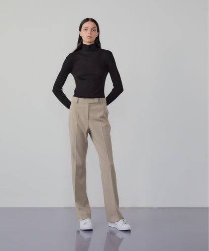 Roll-neck cashmere-blend sweater