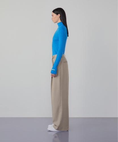 Roll-neck cashmere-blend sweater