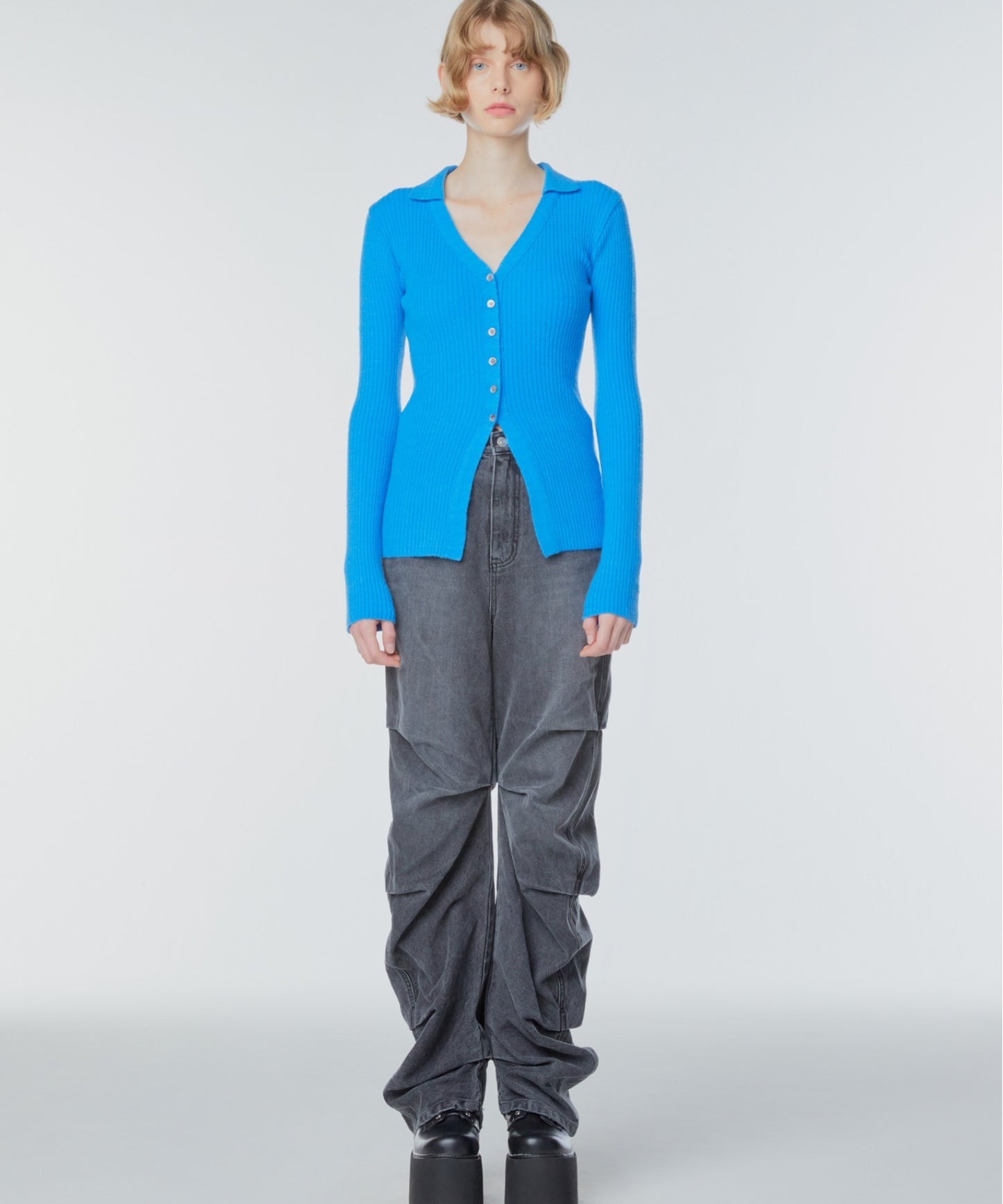 Shirred jeans