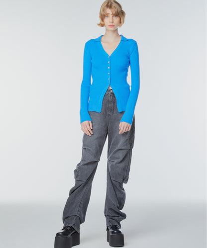 Shirred jeans