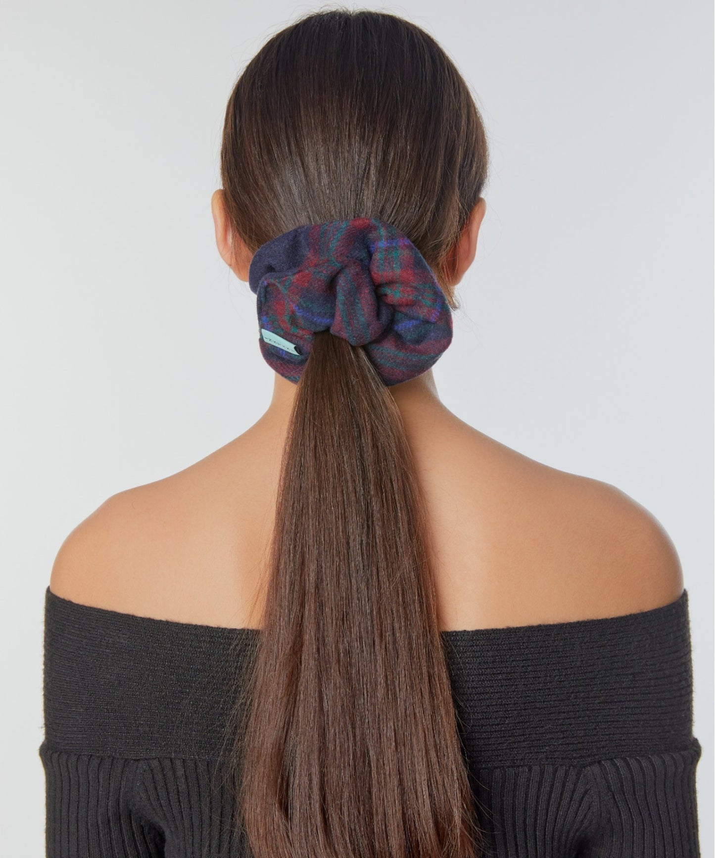 Wool-blend hair scrunchie