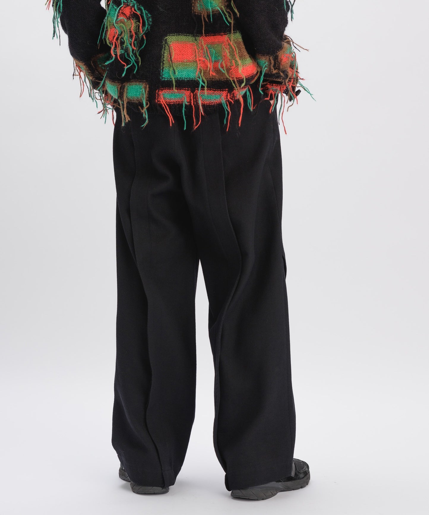 CAMTTON TWILL WOOL TROUSERS