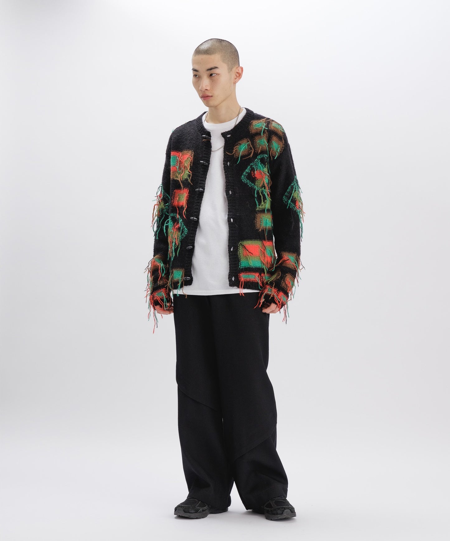 CAMTTON TWILL WOOL TROUSERS