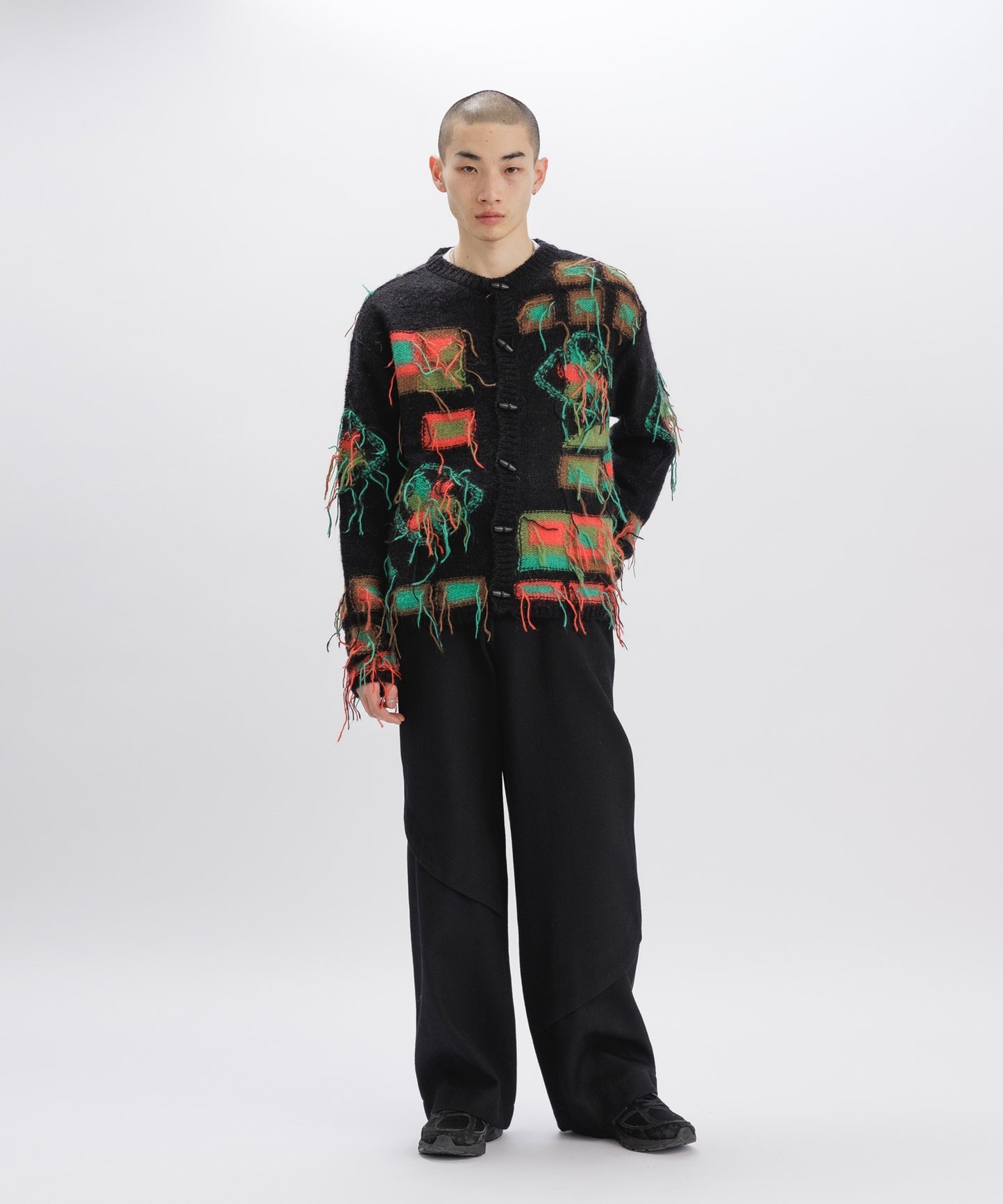 CAMTTON TWILL WOOL TROUSERS