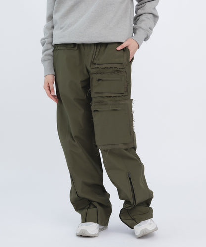 RAW EDGE MULTI-POCKET PANTS