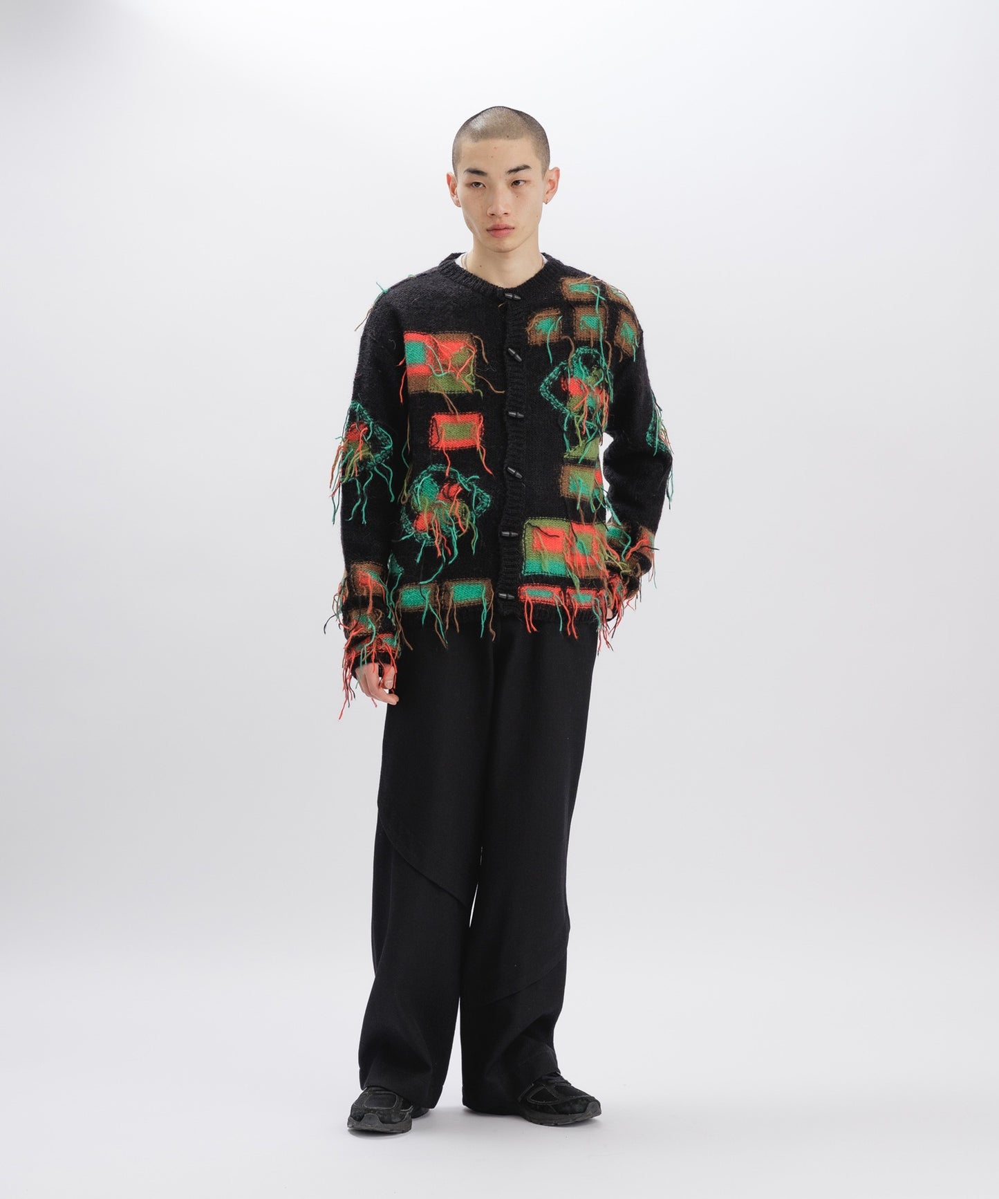 VILLAGE INTARSIA CARDIGAN