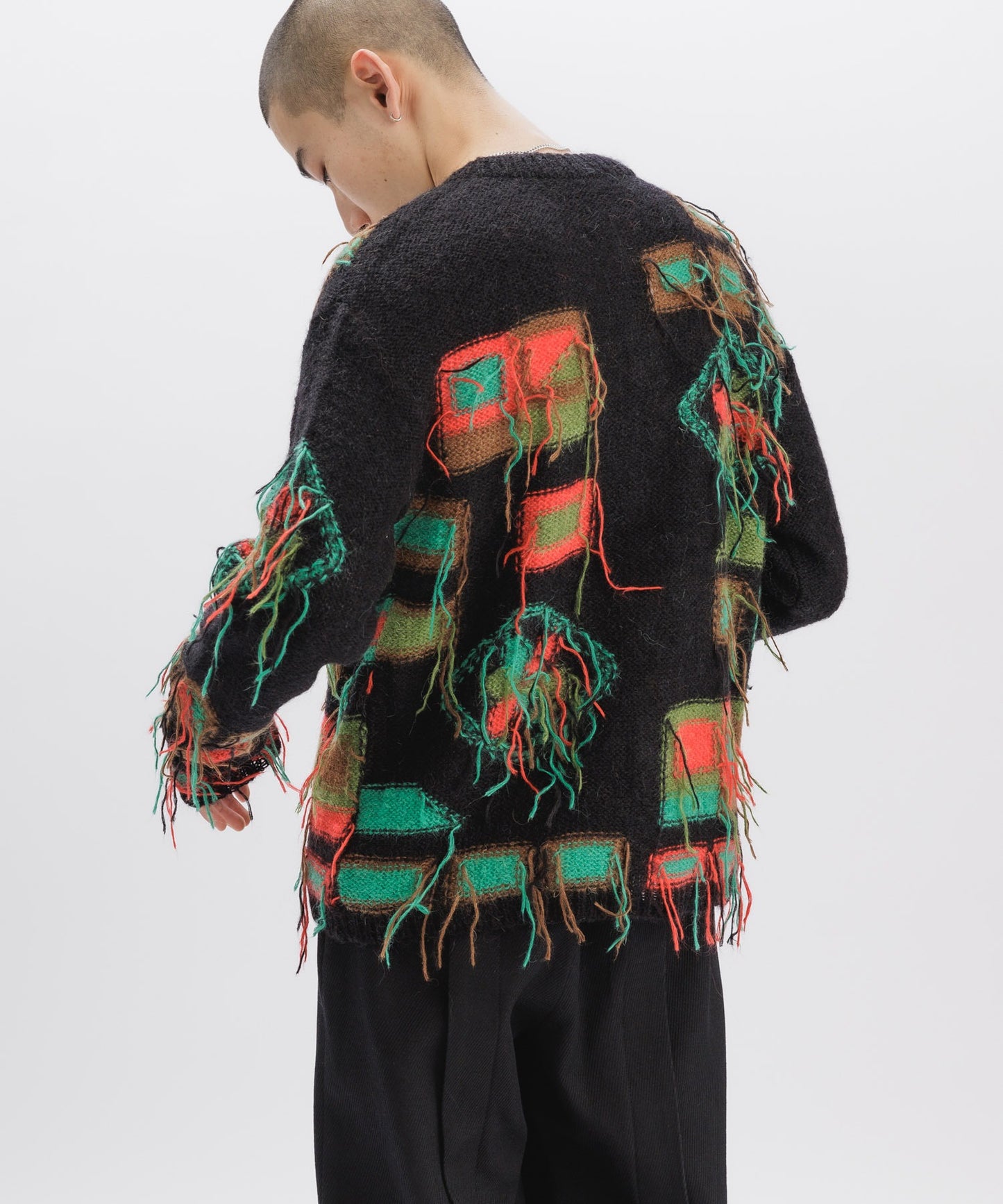 VILLAGE INTARSIA CARDIGAN