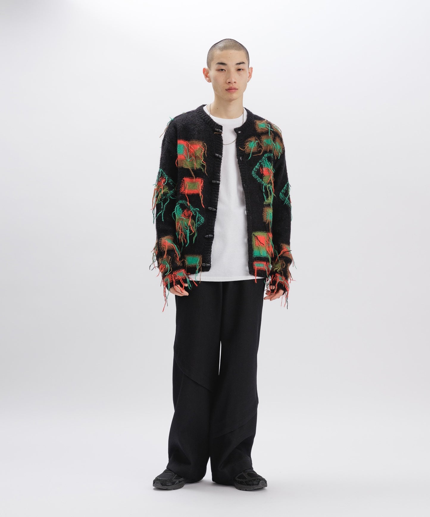 VILLAGE INTARSIA CARDIGAN