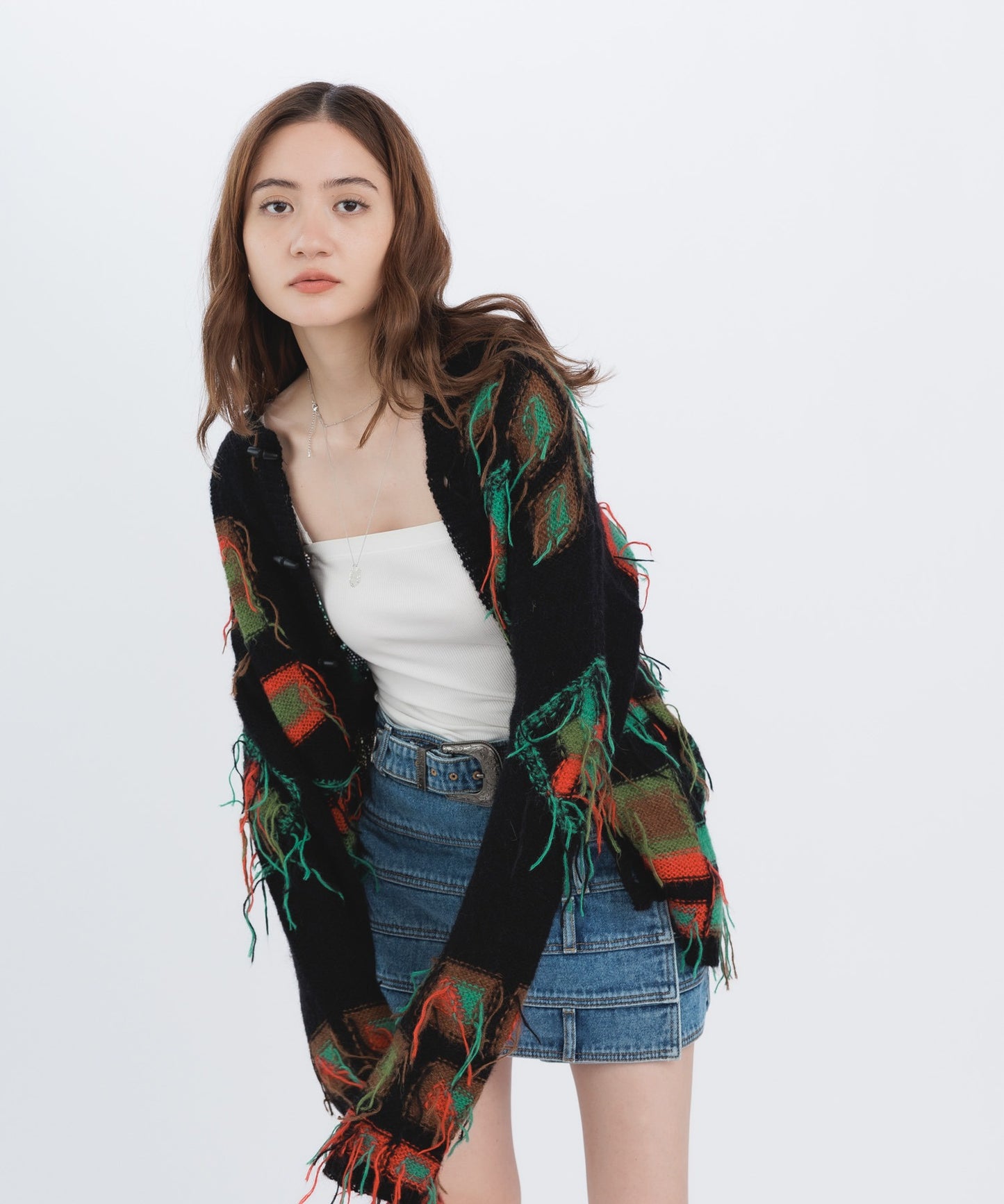 VILLAGE INTARSIA CARDIGAN