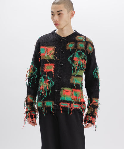 VILLAGE INTARSIA CARDIGAN