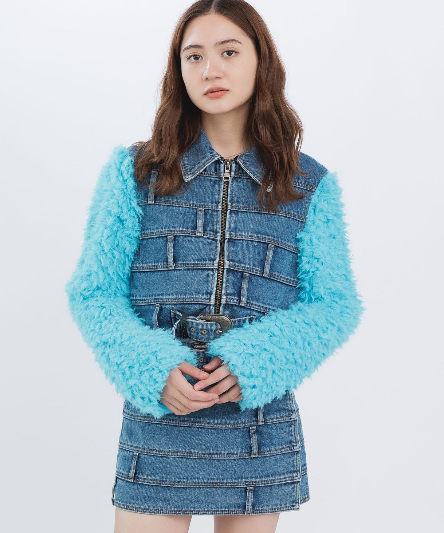 DUA MULTI WAIST DENIM JACKET