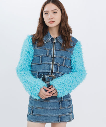 DUA MULTI WAIST DENIM JACKET