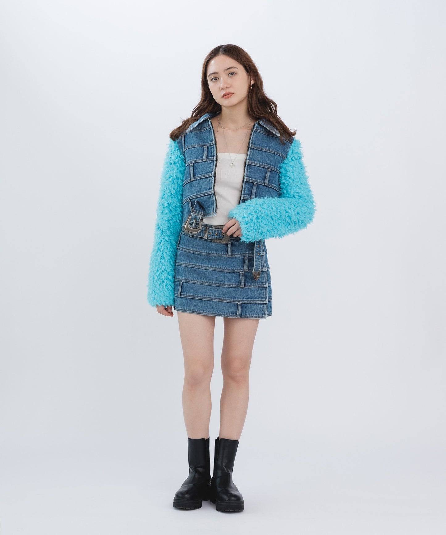 DUA MULTI WAIST DENIM JACKET