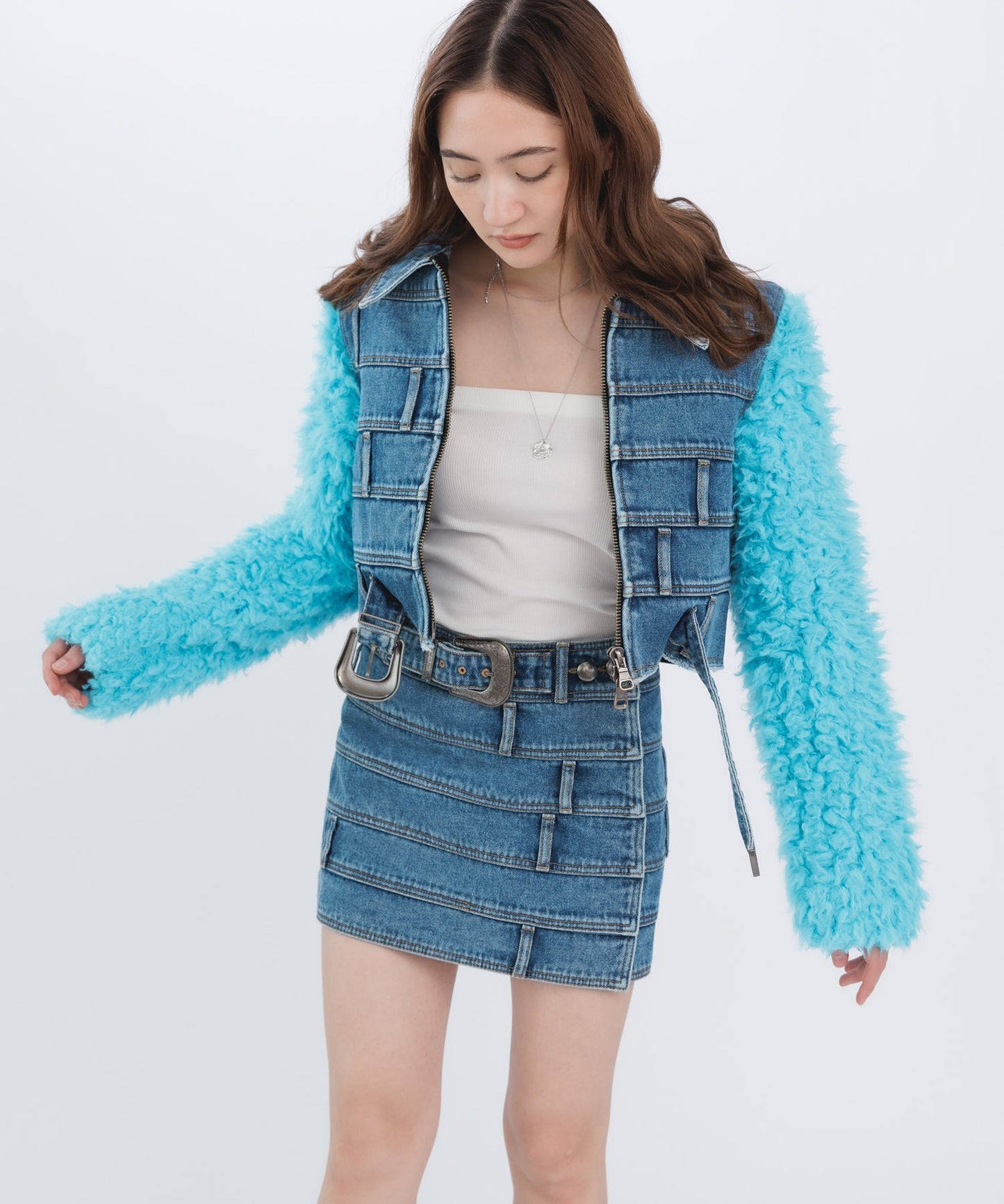 DUA MULTI WAIST DENIM JACKET